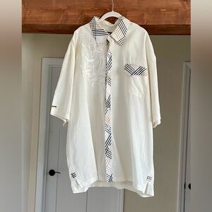 Men’s Button-Front Shirt Size 3XL